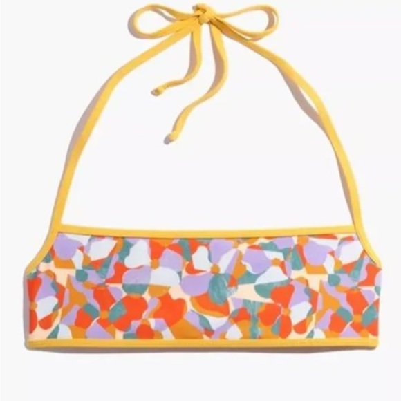 Madewell x OOKIOH Calabria Bandeau Bikini Top in Floral Print - Picture 3 of 7